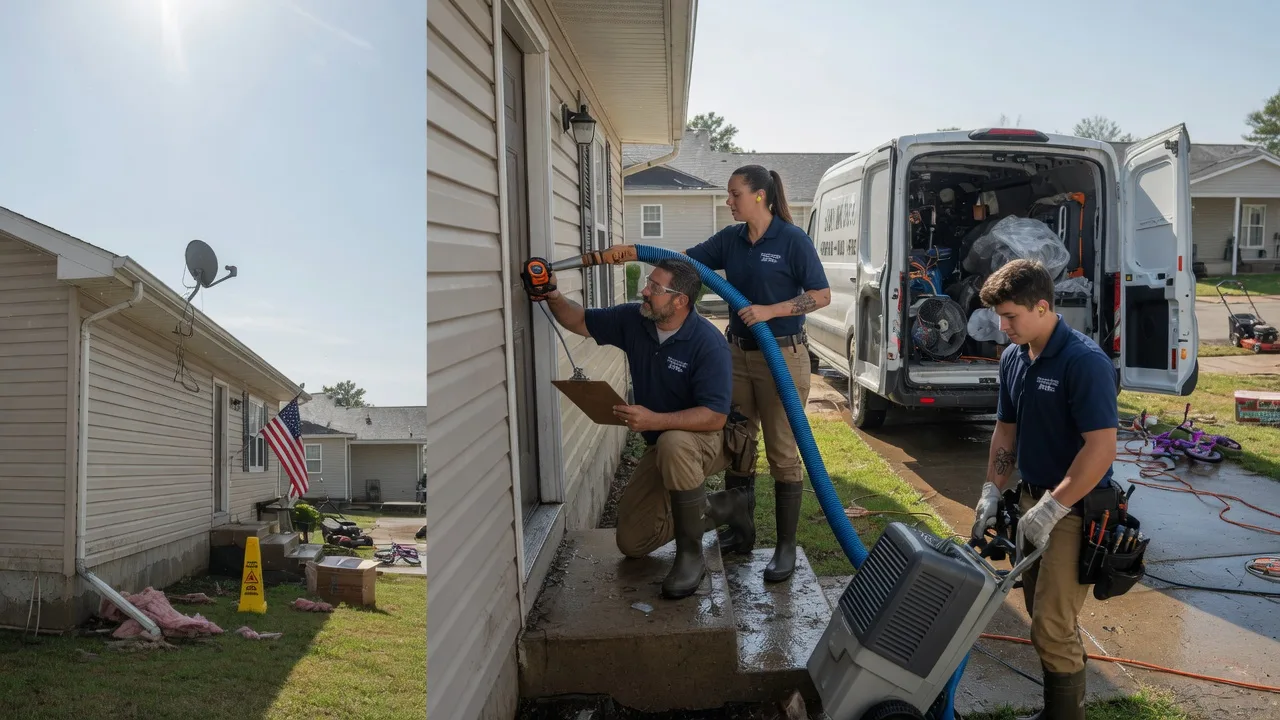 Ceiling Water Damage Restoration in Wills Point, TX near me